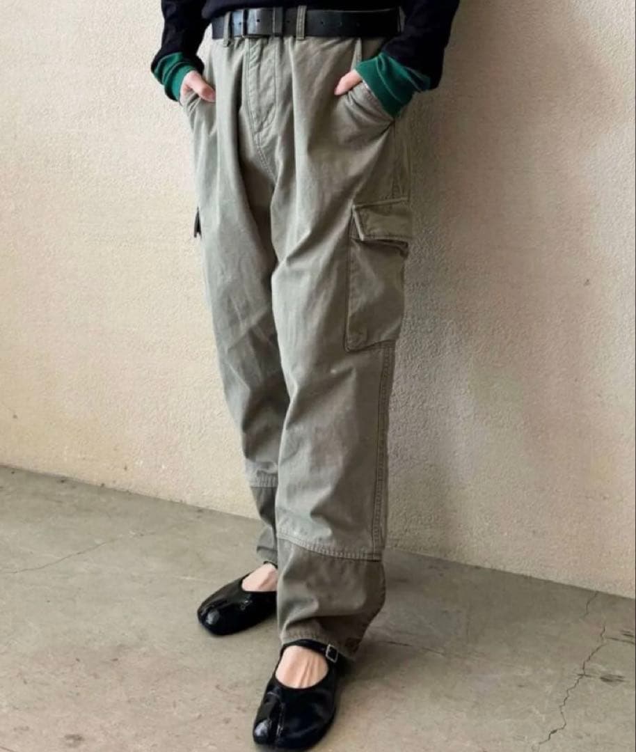 ジャーナルスタンダードラックス　バックサテン ミリタリーパンツ