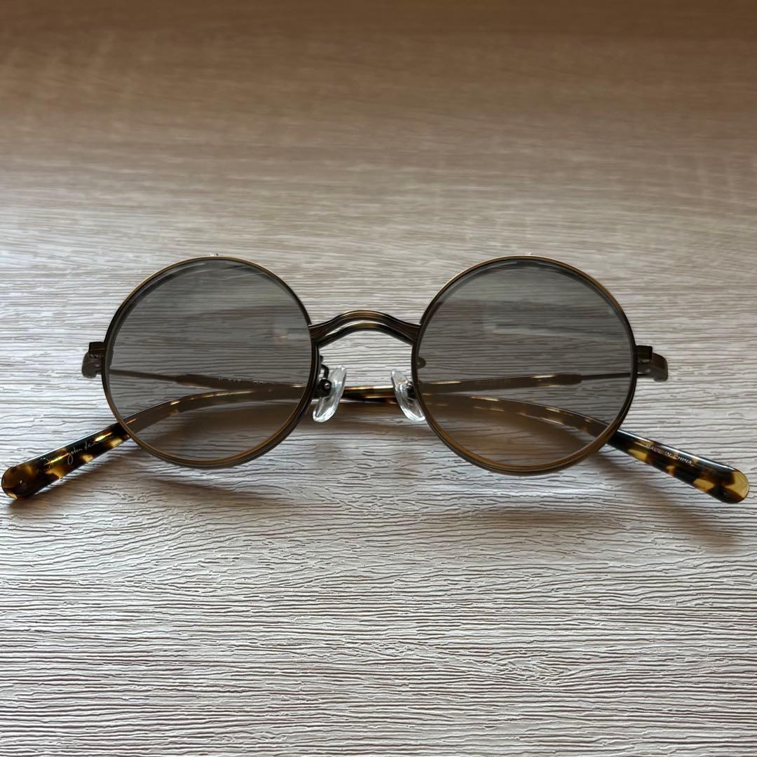 フラップアップ ラウンド型 サングラス メガネ LENON