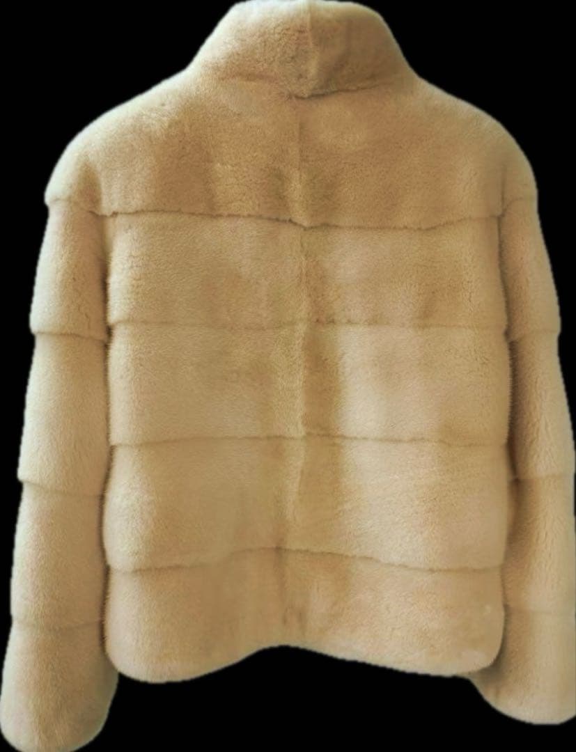 ミンクジャケット　ピンクベージュ