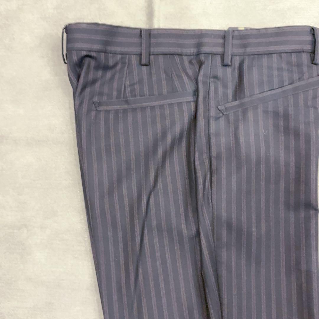 最高級 super160s Paul Smith ストライプ ビジネススーツ M