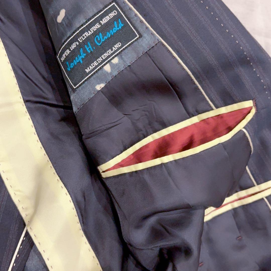 最高級 super160s Paul Smith ストライプ ビジネススーツ M