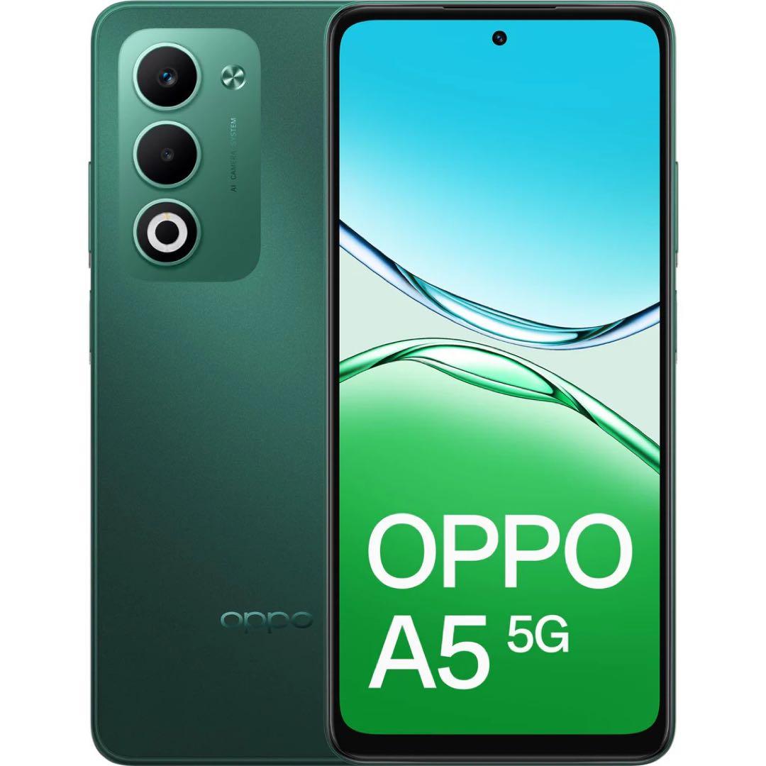 ② OPPO A5 5G グリーン 128GB SIMフリー　防水・防塵