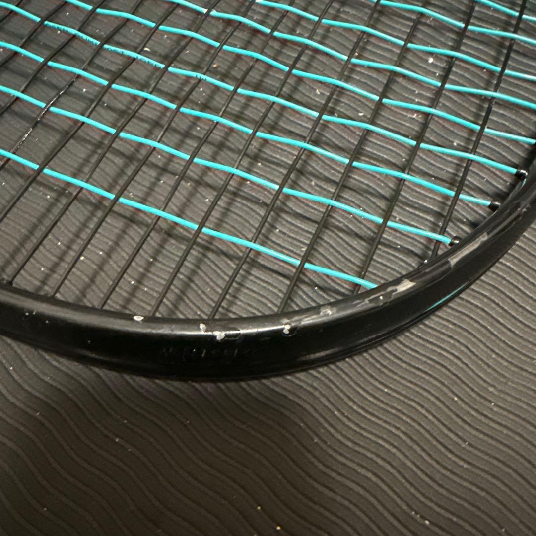 〈さばなん〉NANOFORCE 8Vテニスラケット ブラック/ブルー