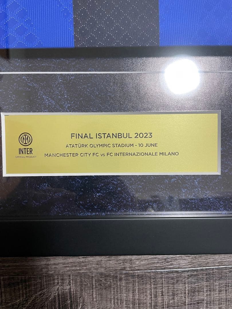 ルカク インテル　直筆サイン ユニフォーム 22-23 チャンピオンズリーグ決勝
