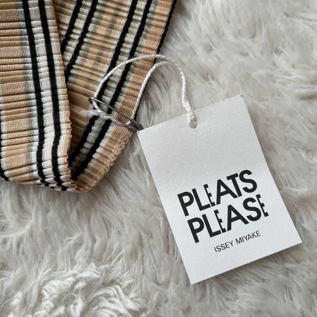 タグ付き【プリーツプリーズ】ネックウォーマー　ヘアバンド　チェック