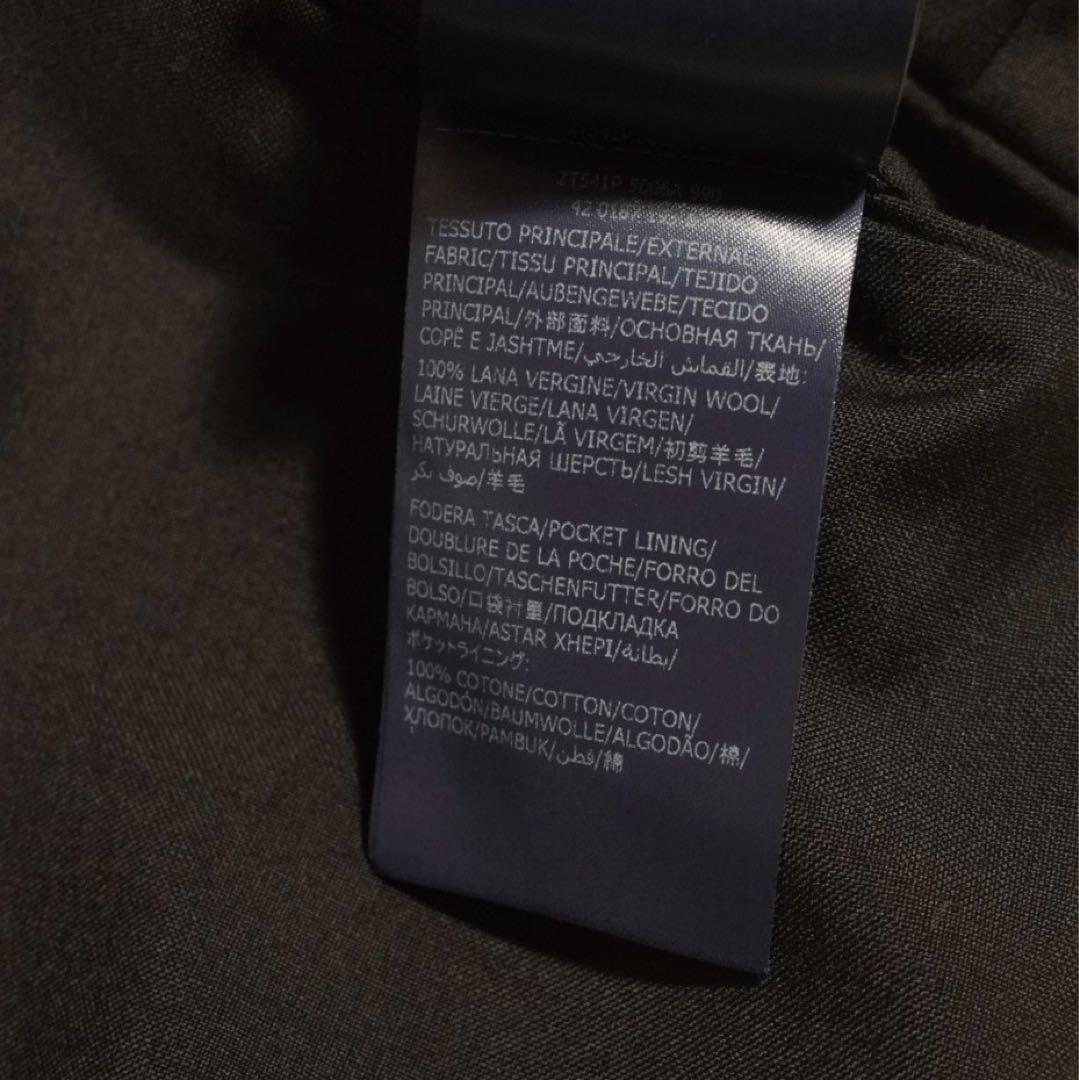 SUPER 100'S《インコテックス》スラックス(44)黒 ルーマニア