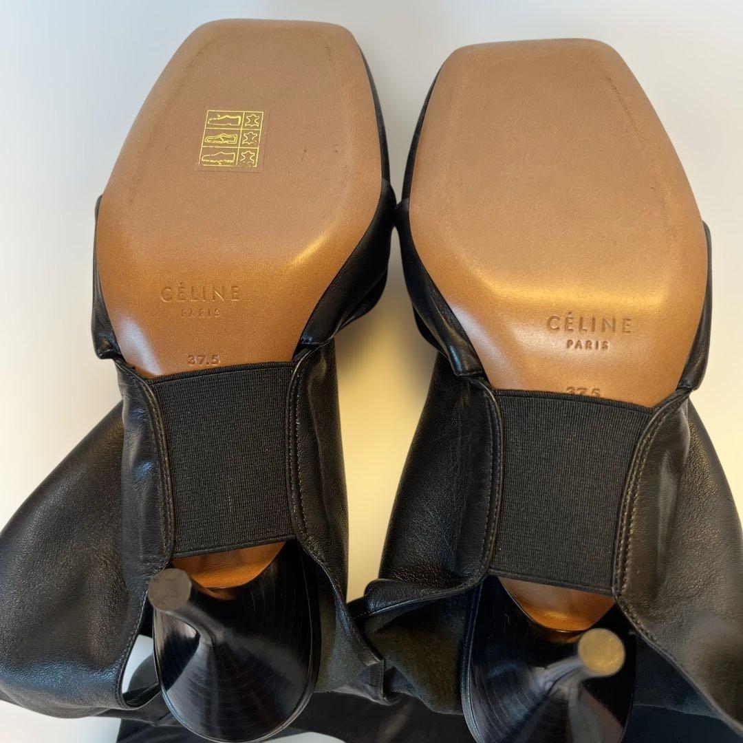 【新品☆未使用】CELINE セリーヌ フィービー期バックレスラムレザーパンプス