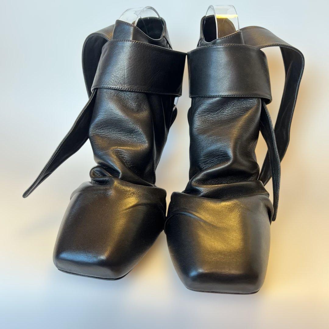 【新品☆未使用】CELINE セリーヌ フィービー期バックレスラムレザーパンプス