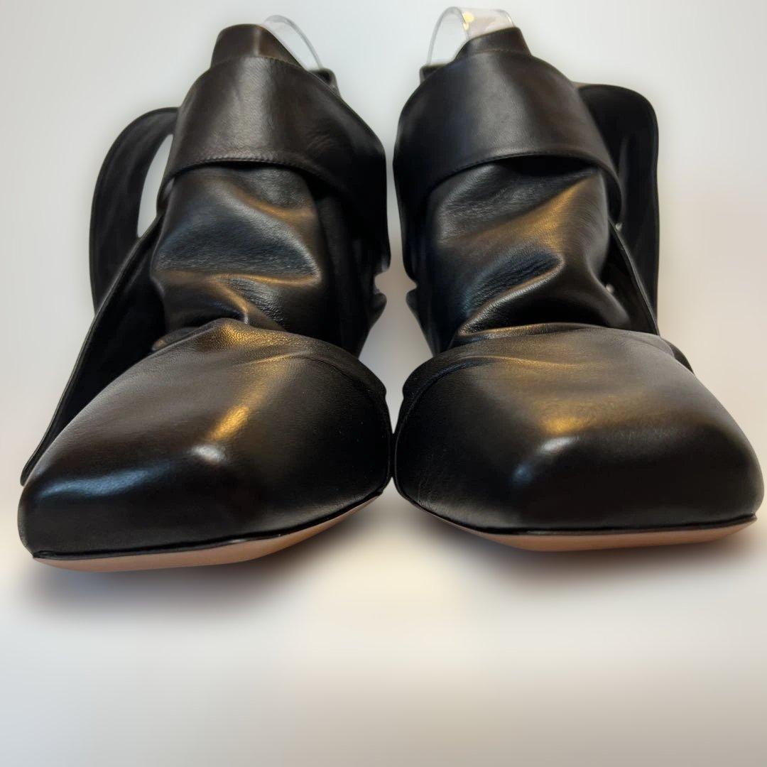 【新品☆未使用】CELINE セリーヌ フィービー期バックレスラムレザーパンプス