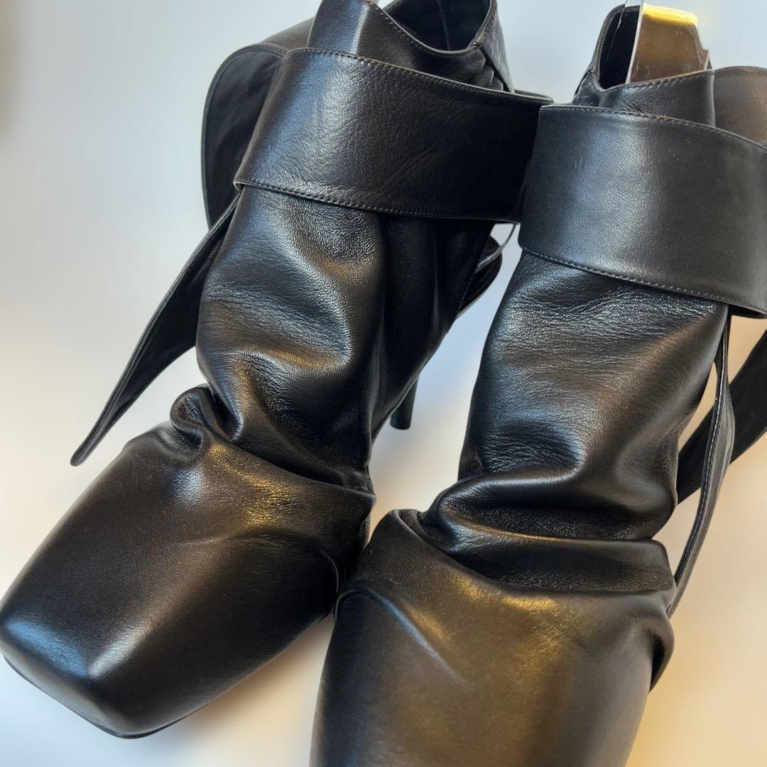 【新品☆未使用】CELINE セリーヌ フィービー期バックレスラムレザーパンプス