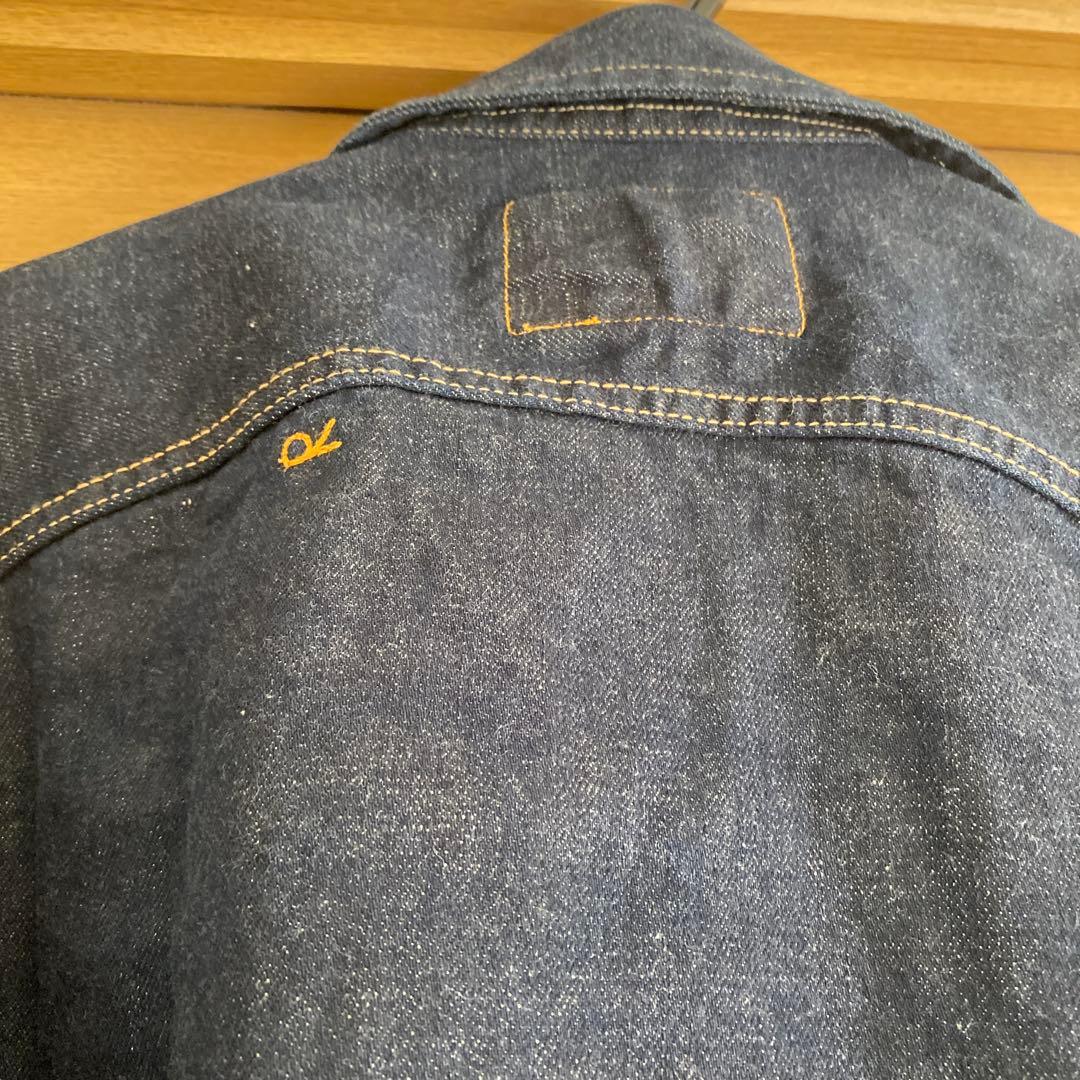 45R ライ麦デニムジャケット 908 比古比女　濃紺