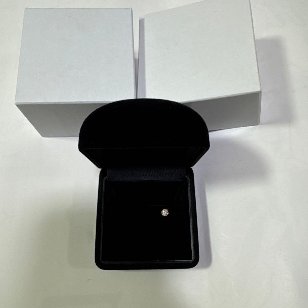 ダイヤモンド K18 ピアス 0.15ct 片耳