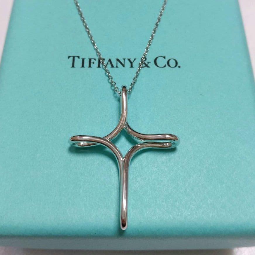 TIFFANY ティファニー インフィニティ クロス ネックレス ラージサイズ