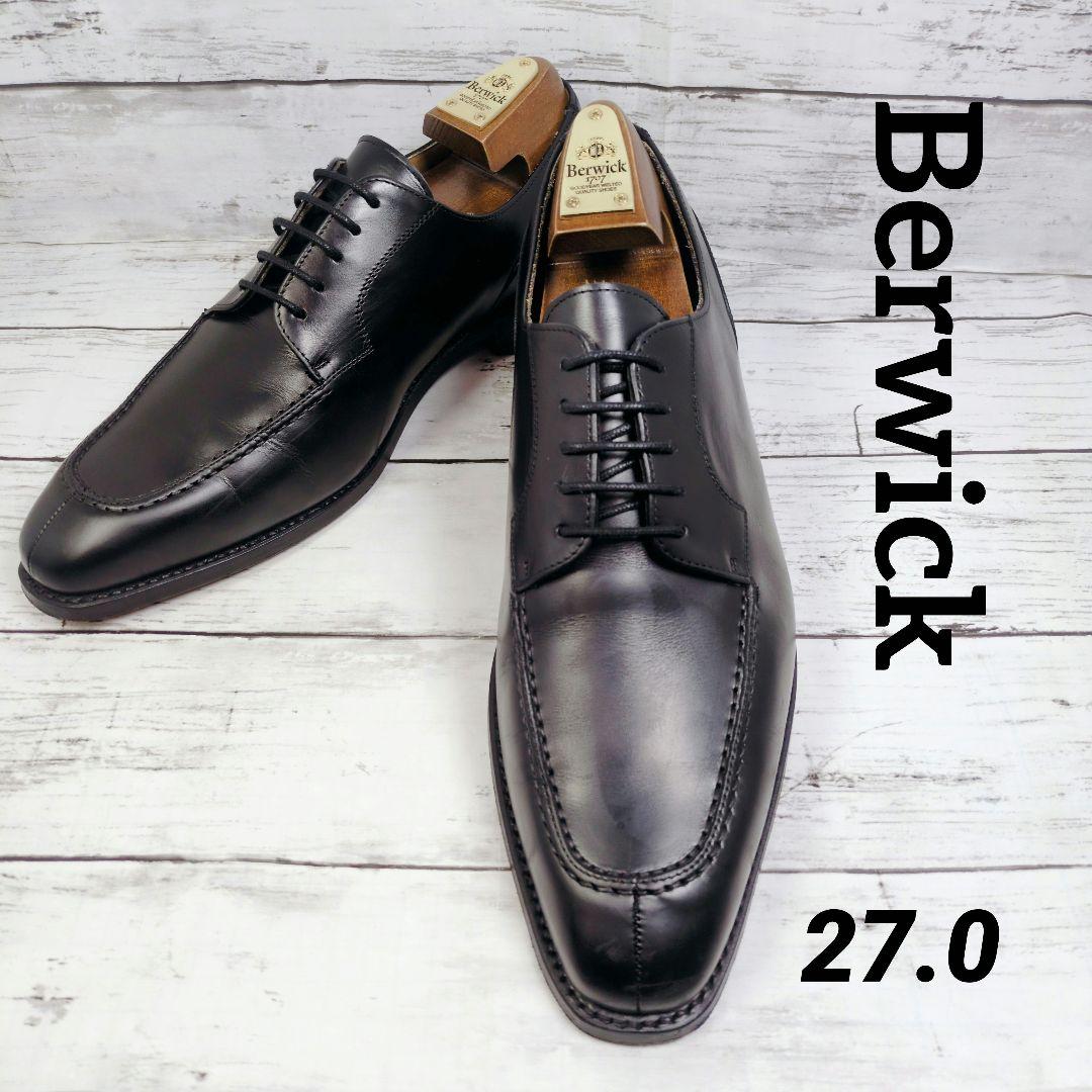 み*よ様 【Berwick1707】バーウィック5471 ブラック レザー 革靴