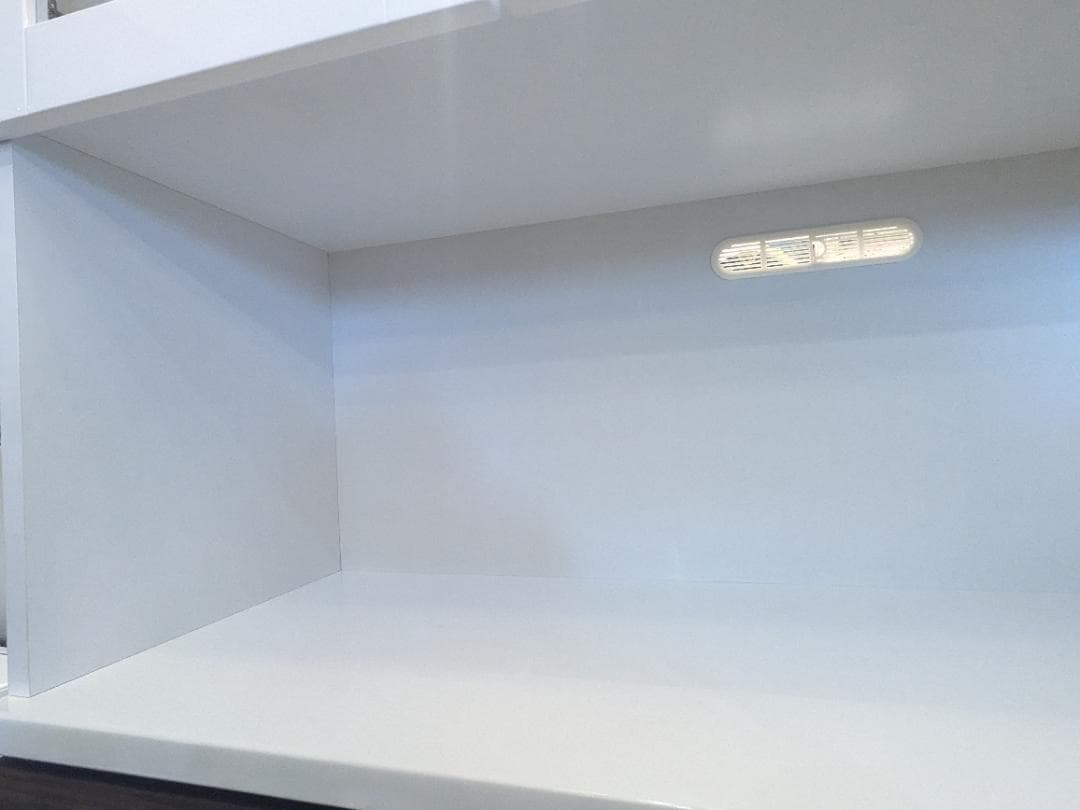 【大容量】 近藤産業 食器棚 ホワイト 幅120㎝ キッチンボード レンジボード