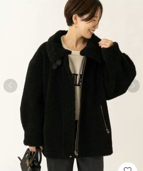 超美品【ジャーナルスタンダードレサージュ】ボアアビエータージャケット