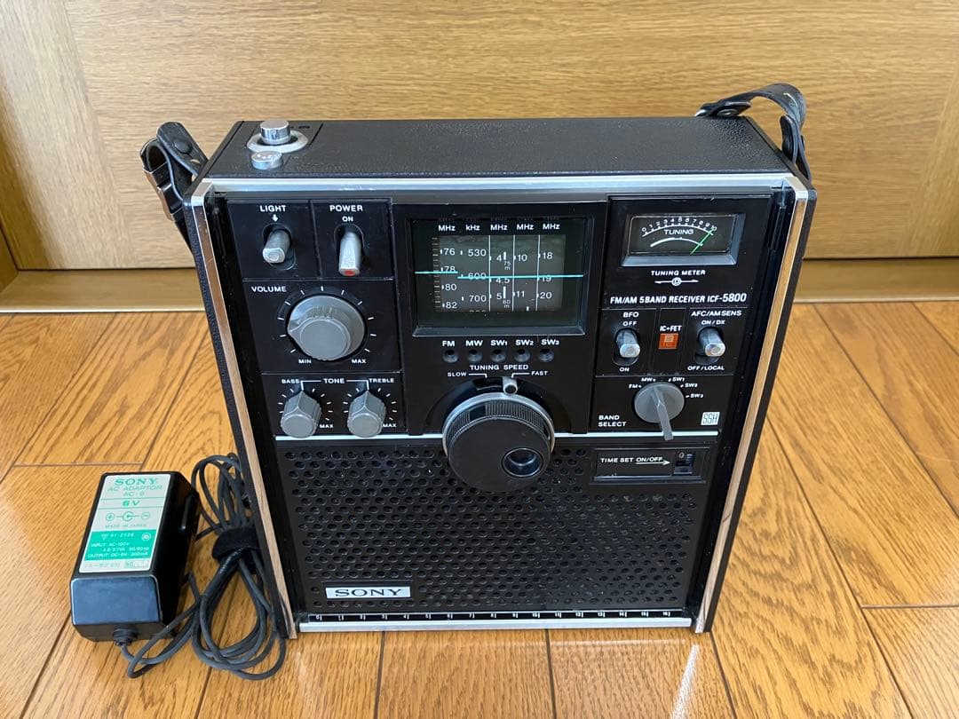 ソニースカイセンサーICF 5800 BCLラジオ 中古品