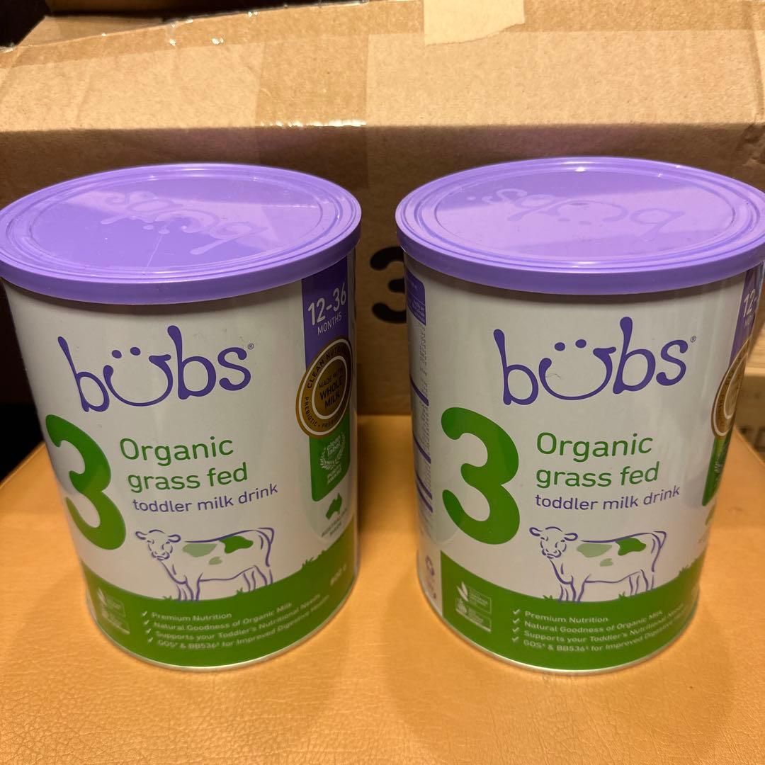 bubs3 organic grass fed 2缶