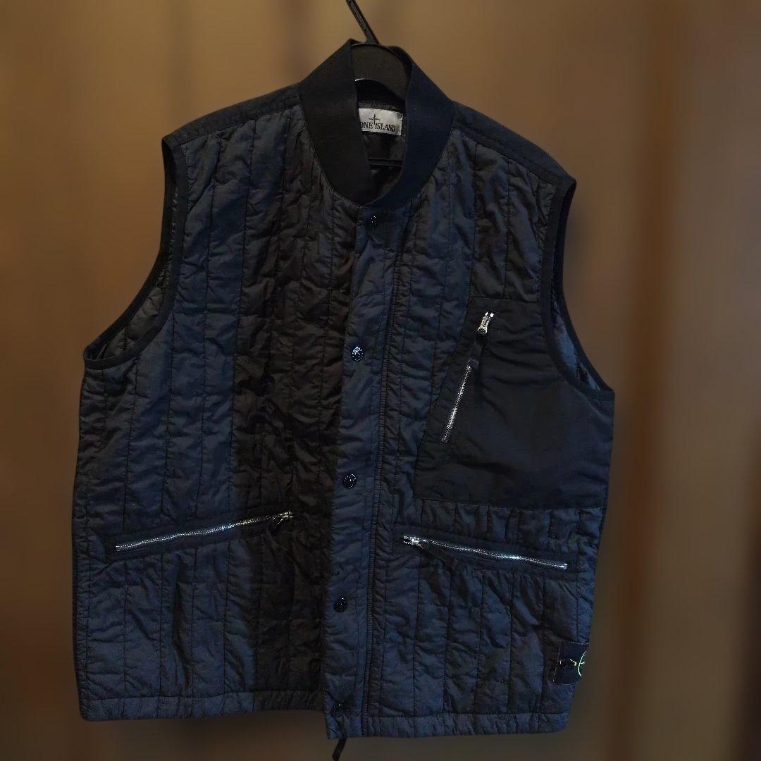 STONE  ブラックキルティングベスト