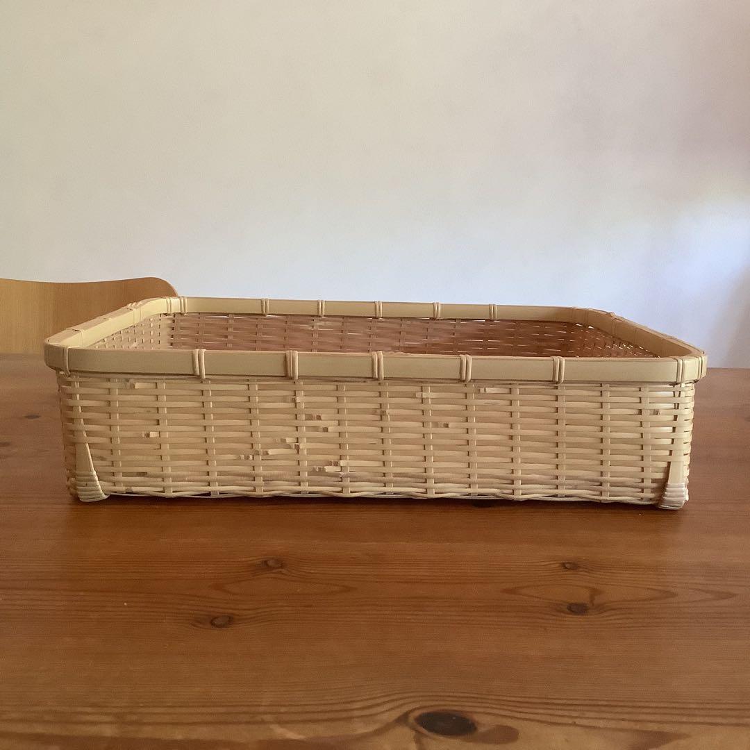 竹製 整理かご（中川政七商店、吉田直樹（吉田竹物）作）浅型 大