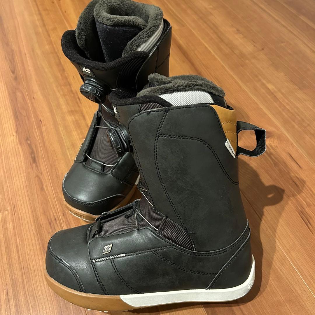 K2 女性用 スノーボードブーツ 24.5cm ブラック　boa