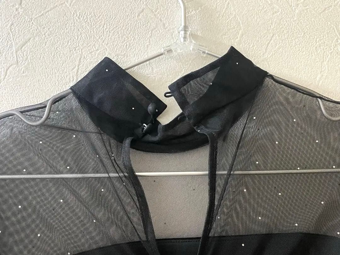 SNIDELシアードッキングベロアドレス ブラック 0サイズ