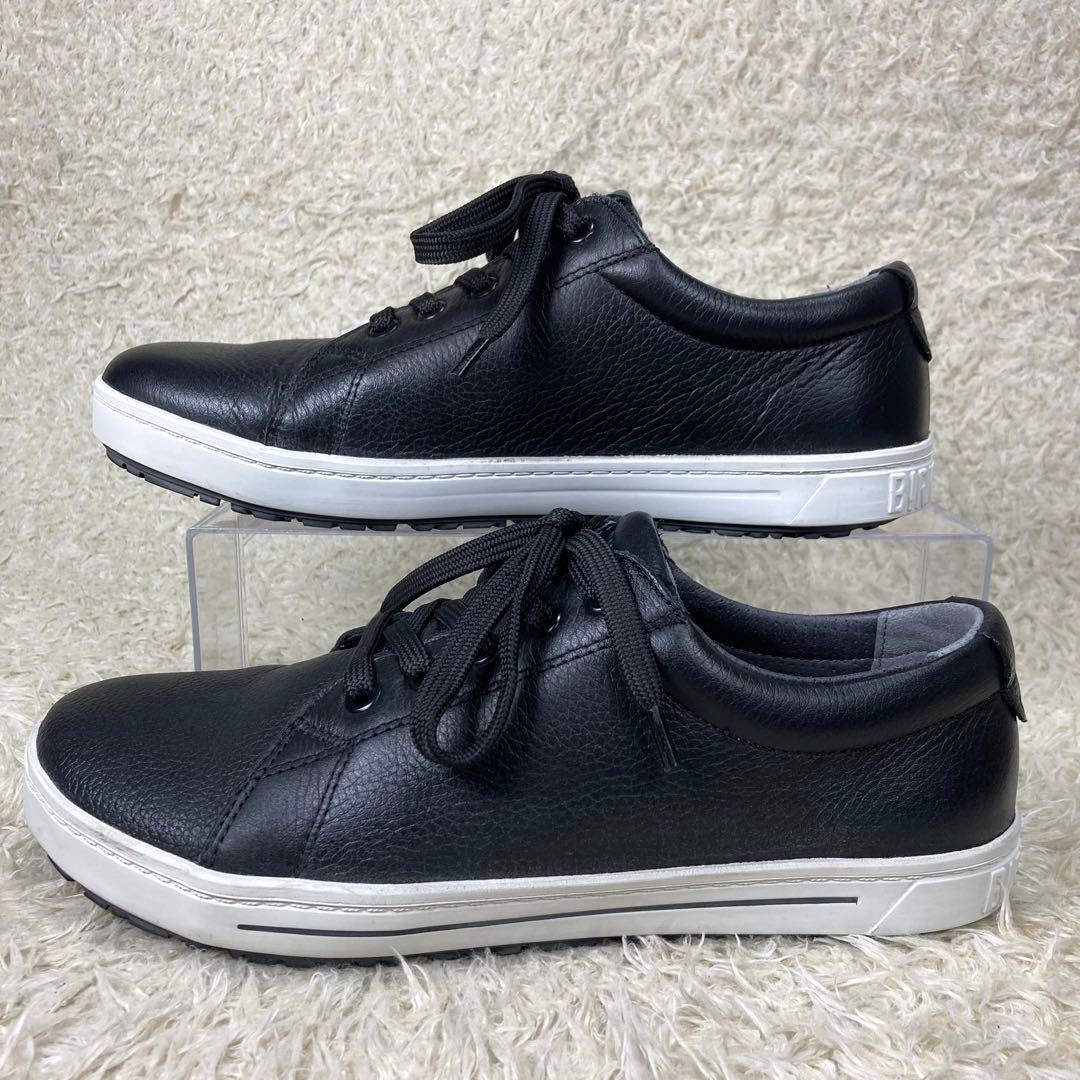 『未使用級』ビルケンシュトック　職業靴　QO500 レザースニーカー　ブラック