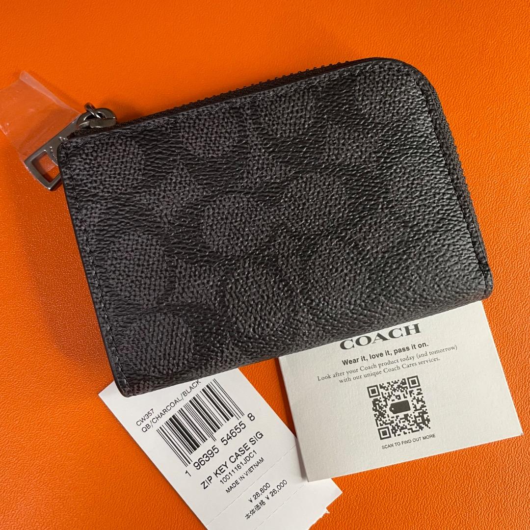 ✨未使用✨COACH キーケース シグネチャー レザー CW357 ユニセックス