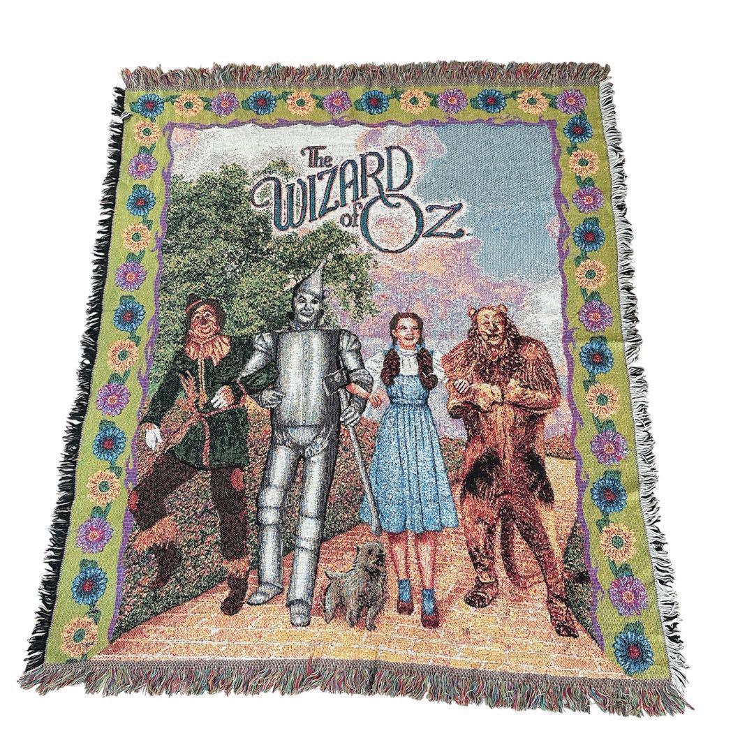 90s オズの魔法使い OZ ヴィンテージ ラグマット フリンジ カーペット▲