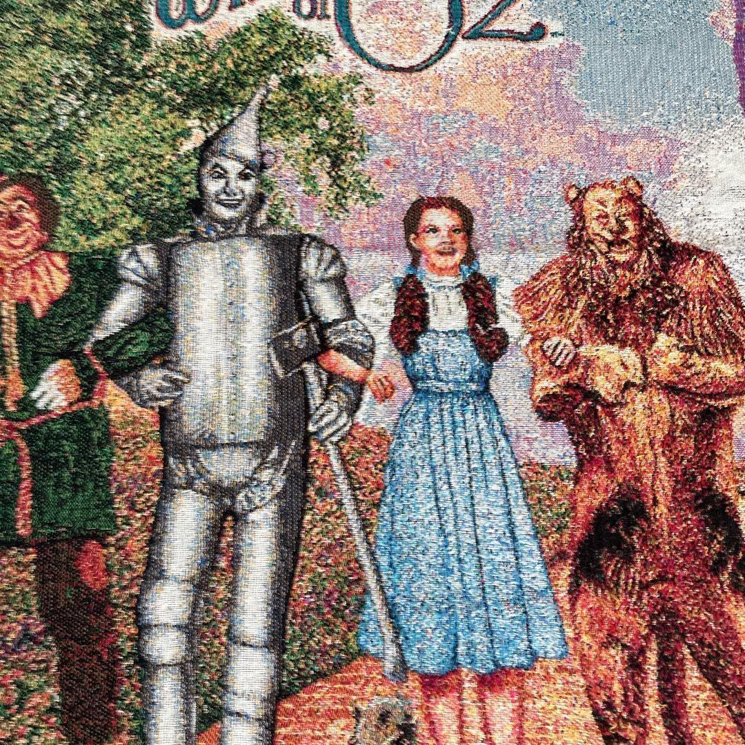 90s オズの魔法使い OZ ヴィンテージ ラグマット フリンジ カーペット▲