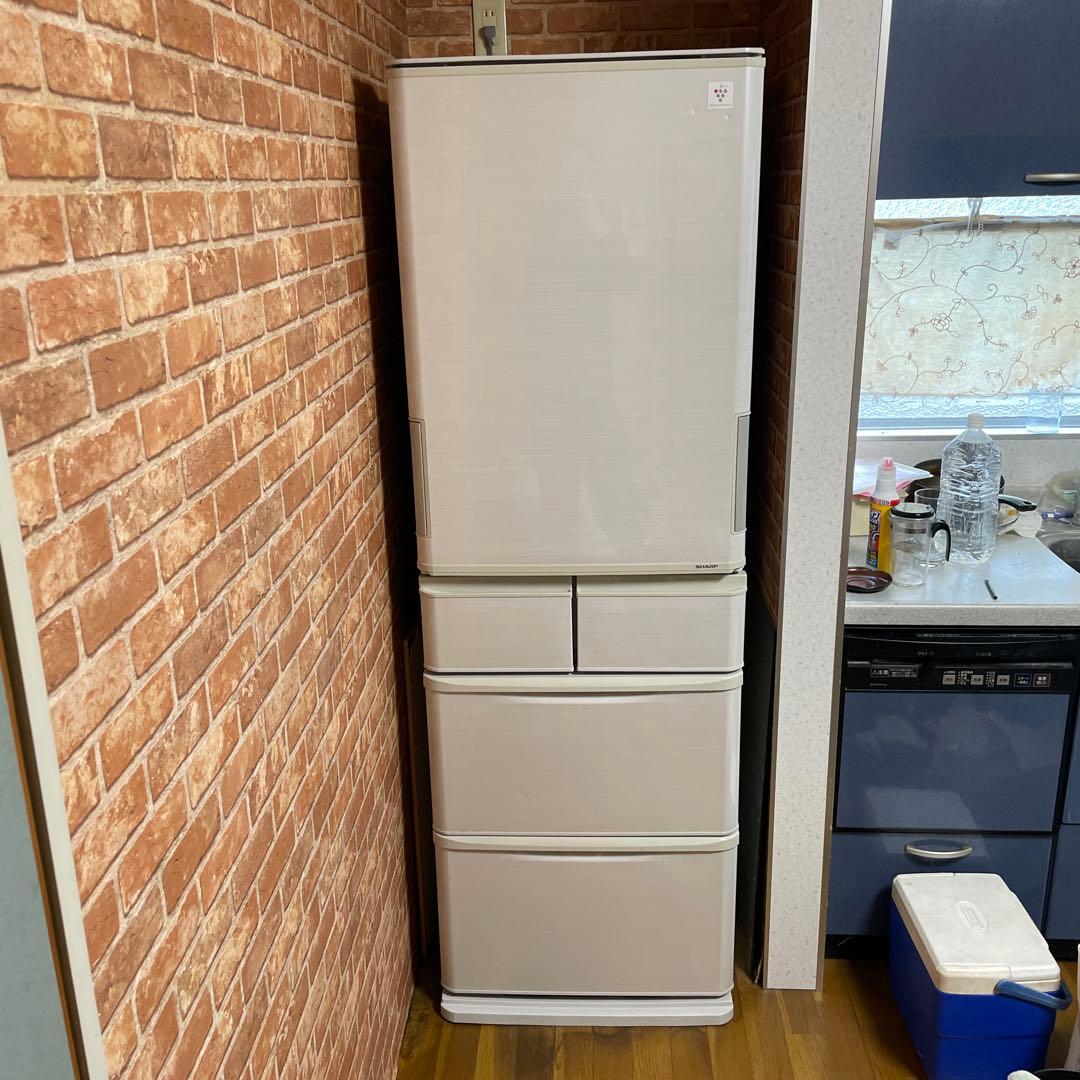 シャープ　両開き　SJ-PW42Y-S ノンフロン冷凍冷蔵庫