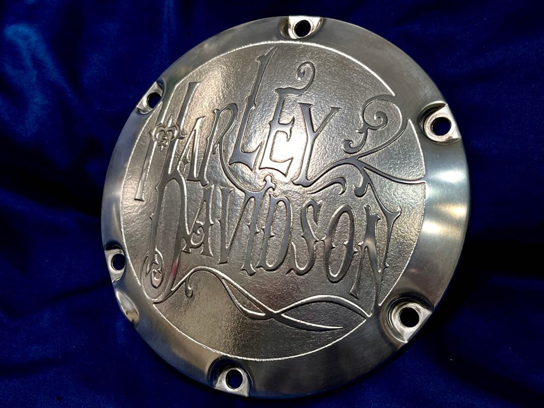 XL883 XL1200 スポーツスター ハーレー 彫刻中古 ダービーカバー