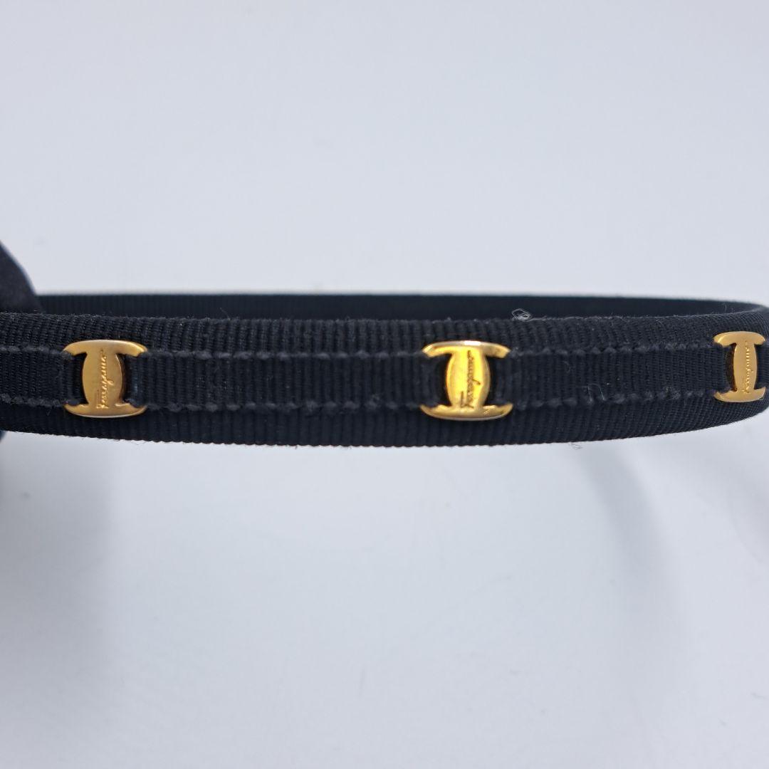 Salvatore Ferragamo ブラック カチューシャヘアバンド