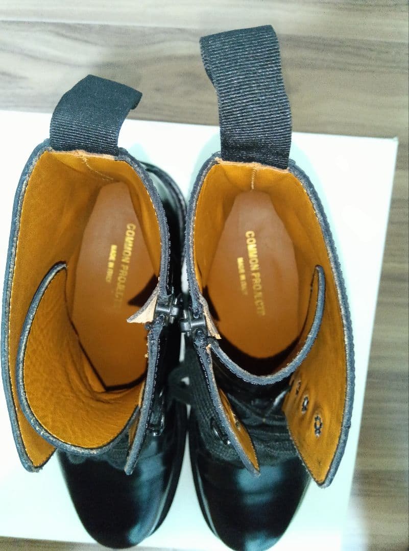 【美品】コモンプロジェクト　ブーツ　41　ブラック　黒　本革　イタリア製　高級