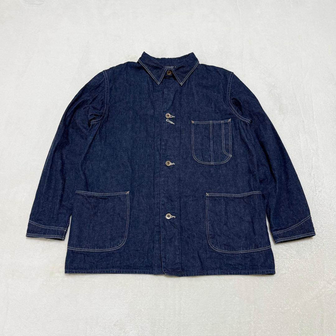 【美品】オアスロウ 40s カバーオール デニムジャケット 月桂樹 大戦