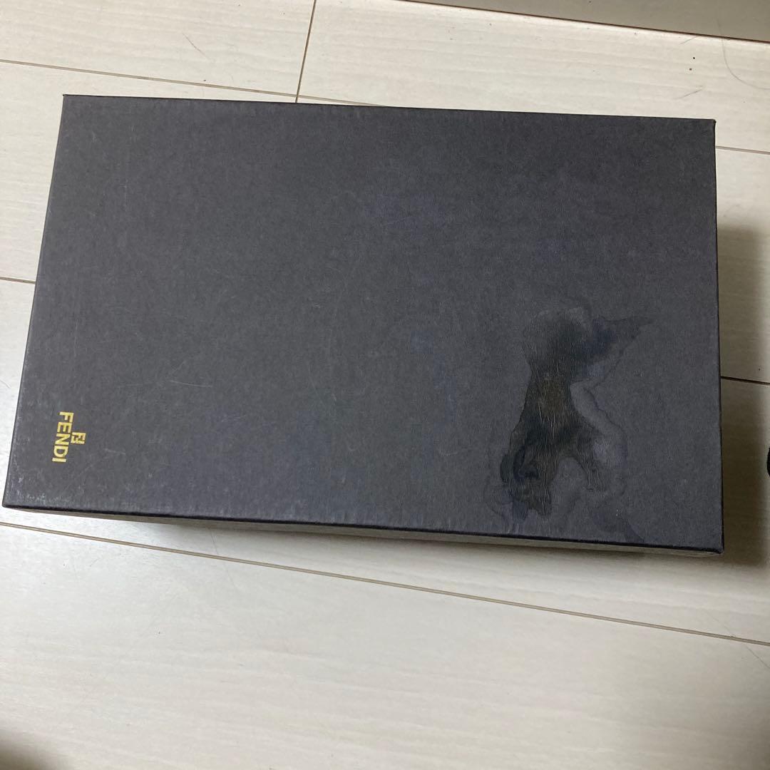 FENDI ブラック サンダル 約7cmヒール