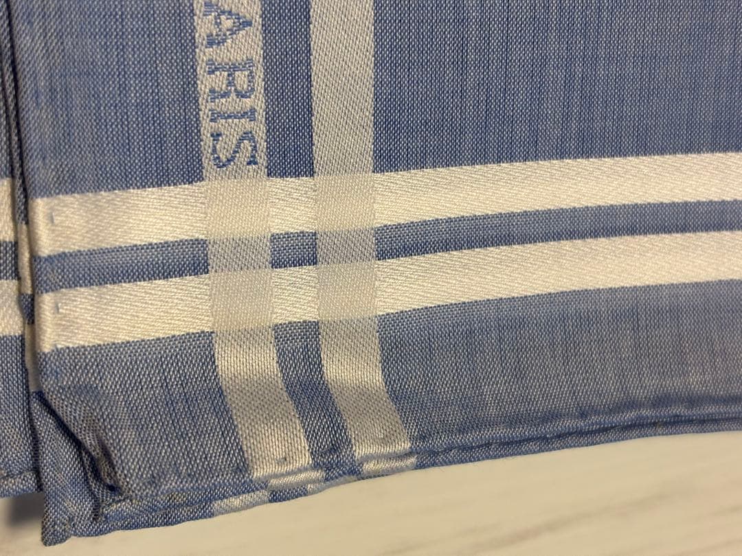 HERMES エルメス　ハンカチーフ 《エルメス・パリ》ブルー　未使用２枚