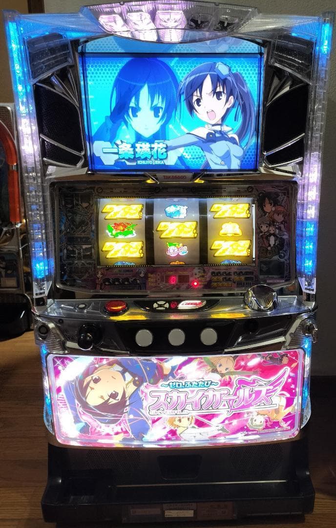 【パチスロ実機】コナミ★スカイガールズ～ゼロ、ふたたび～【不要機付】