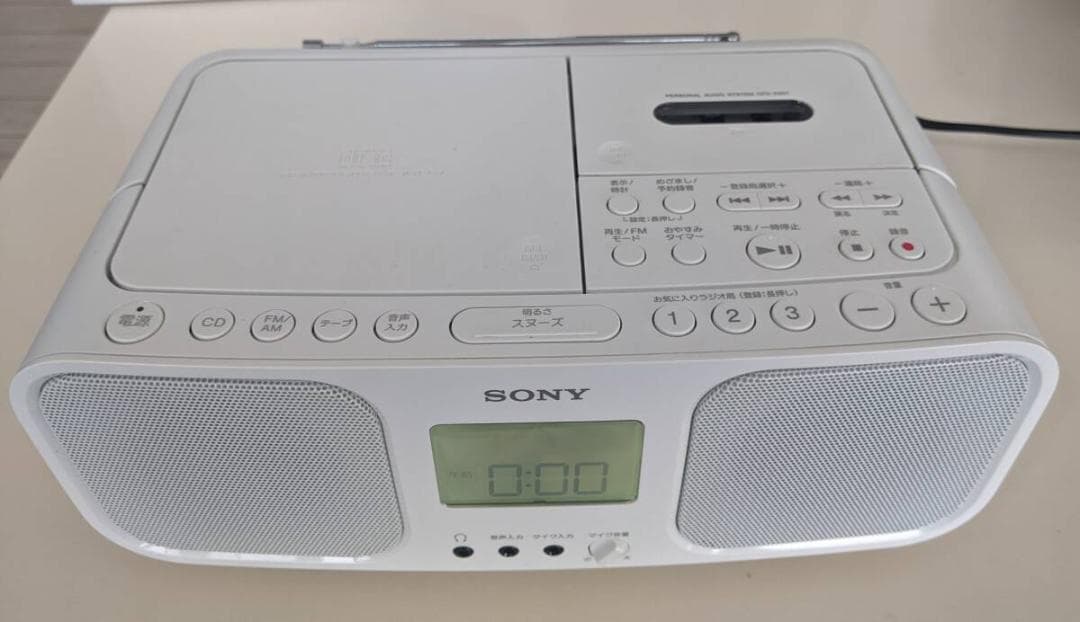 CDラジオカセット　SONY　CFD-S401 2022年製　CDラジカセ