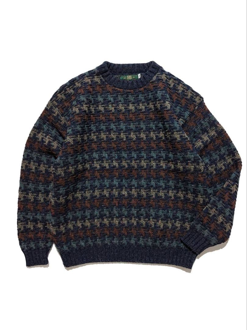 ほぼ新品 90s ヴィンテージ USA製 ORVIS 立体編み ニット セーター