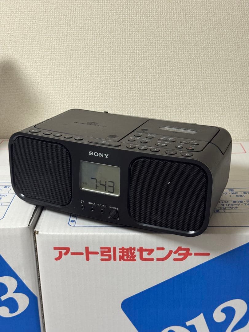 SONY ラジオ・CDプレーヤー ブラック