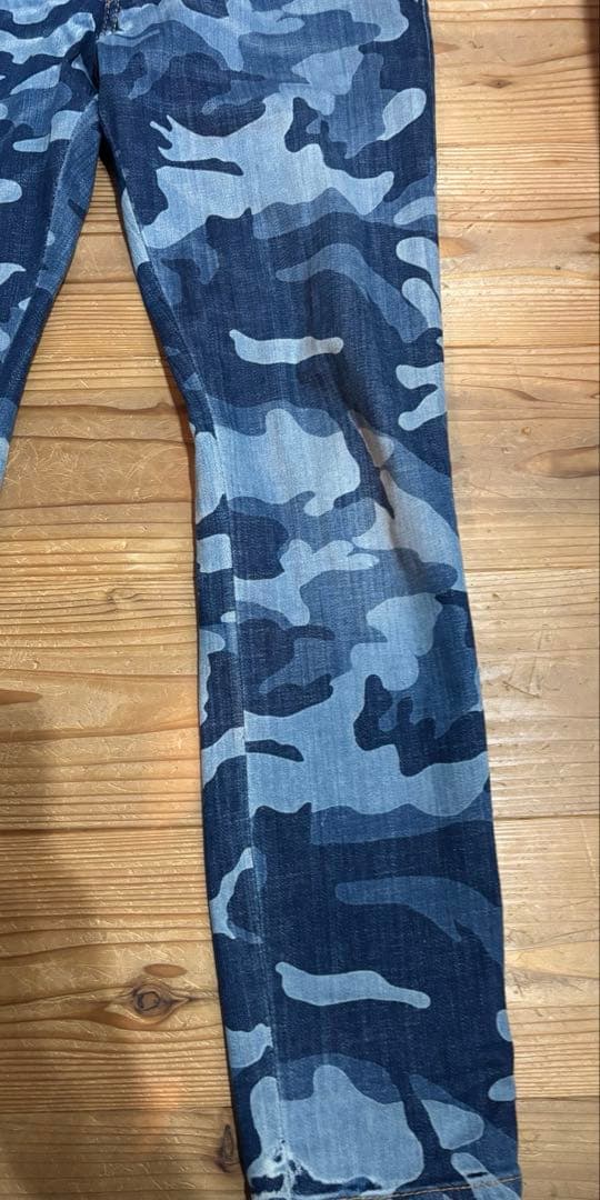 DSQUARED2 ディスクエアード　デニムカモフラ　迷彩　42