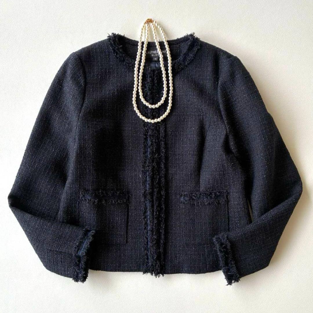 LAUTREAMONT　ツイードノーカラージャケット