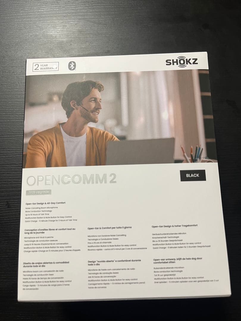 Shokz OpenComm2 2025 Upgrade 骨伝導 美品