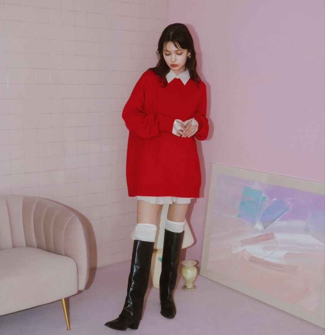 COCO DEAL オーバーニットミニワンピース