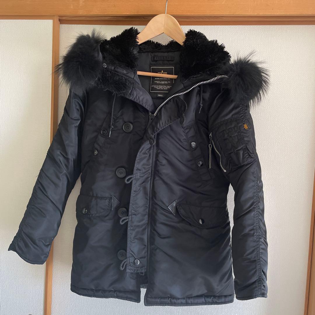 ALPHA INDUSTRIES N-3B ミリタリージャケット BLACK