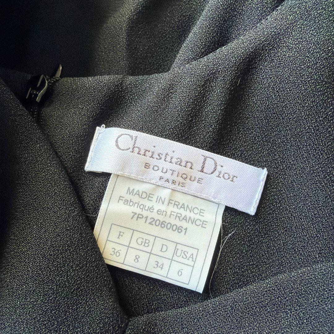 希少♡ディオール　ガリアーノ期　ドレスフレアワンピース　袖レース