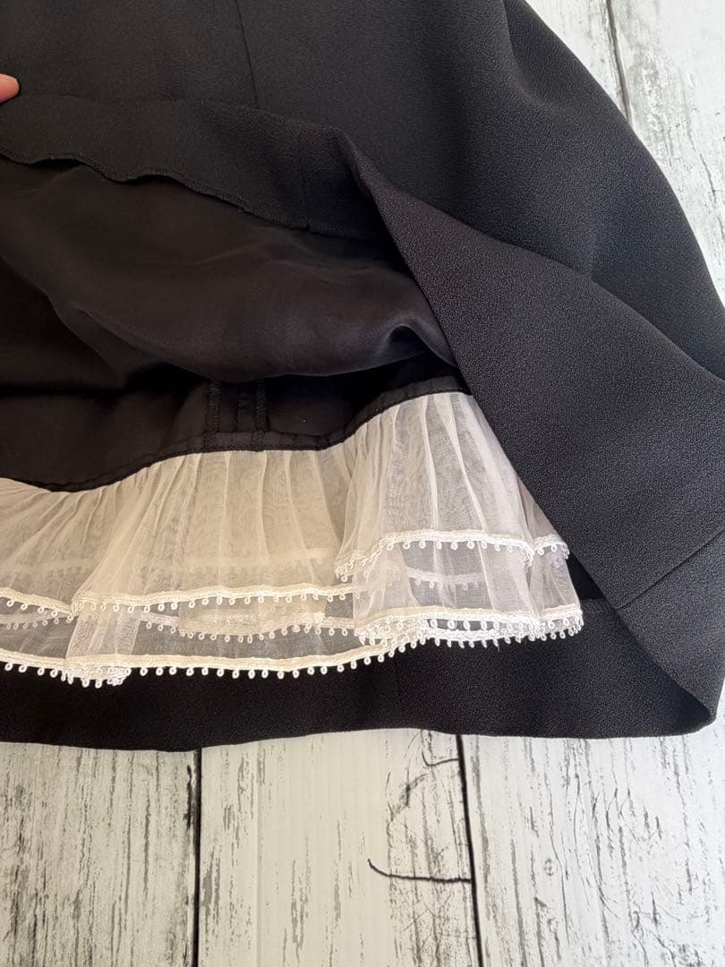 希少♡ディオール　ガリアーノ期　ドレスフレアワンピース　袖レース