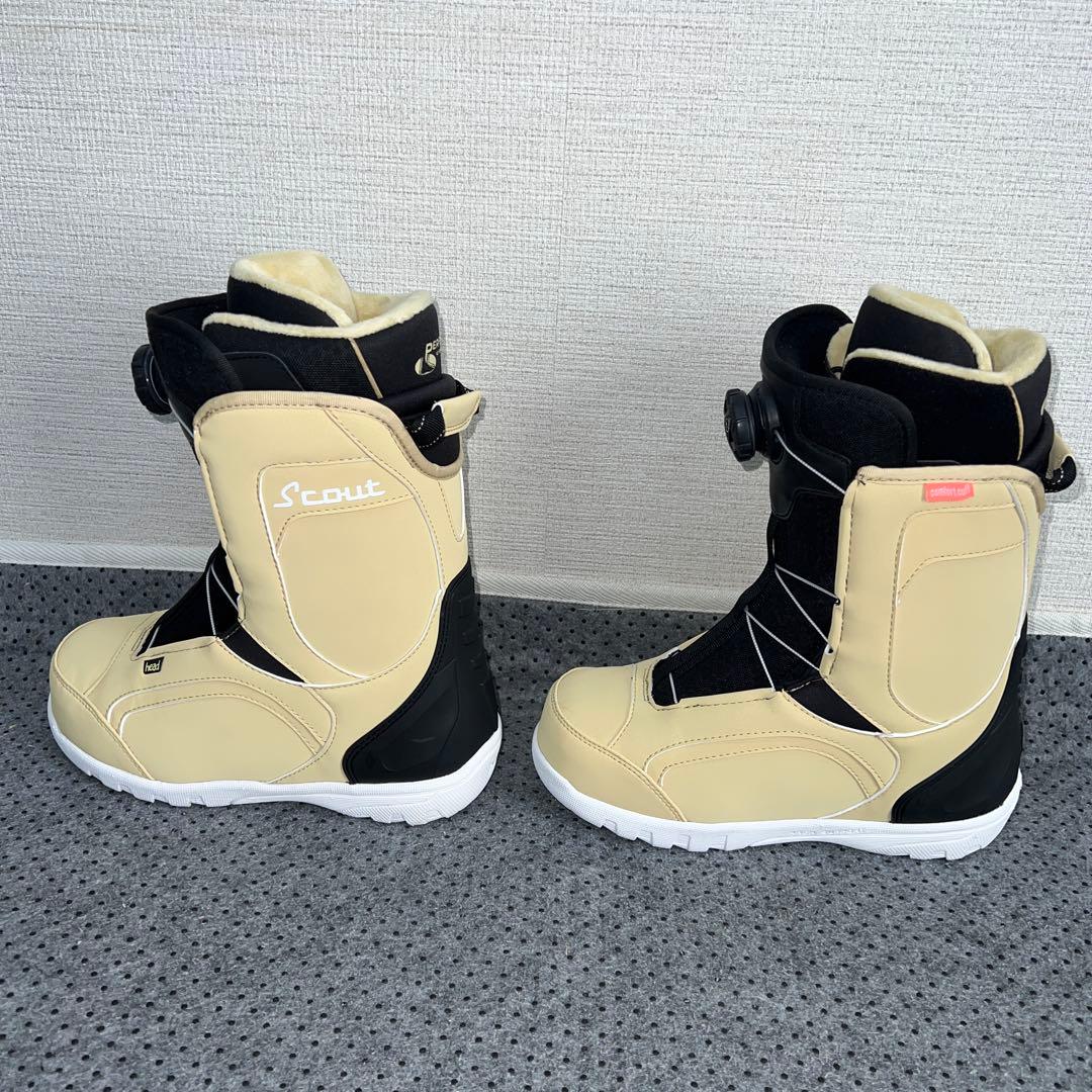 1回使用 人気サイズ23.5cm HEAD SCOUT BOA スノボブーツ