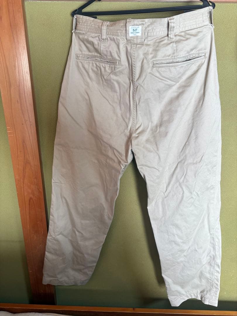 SASSAFRAS WHEEL BARROW PANTS カーキ
